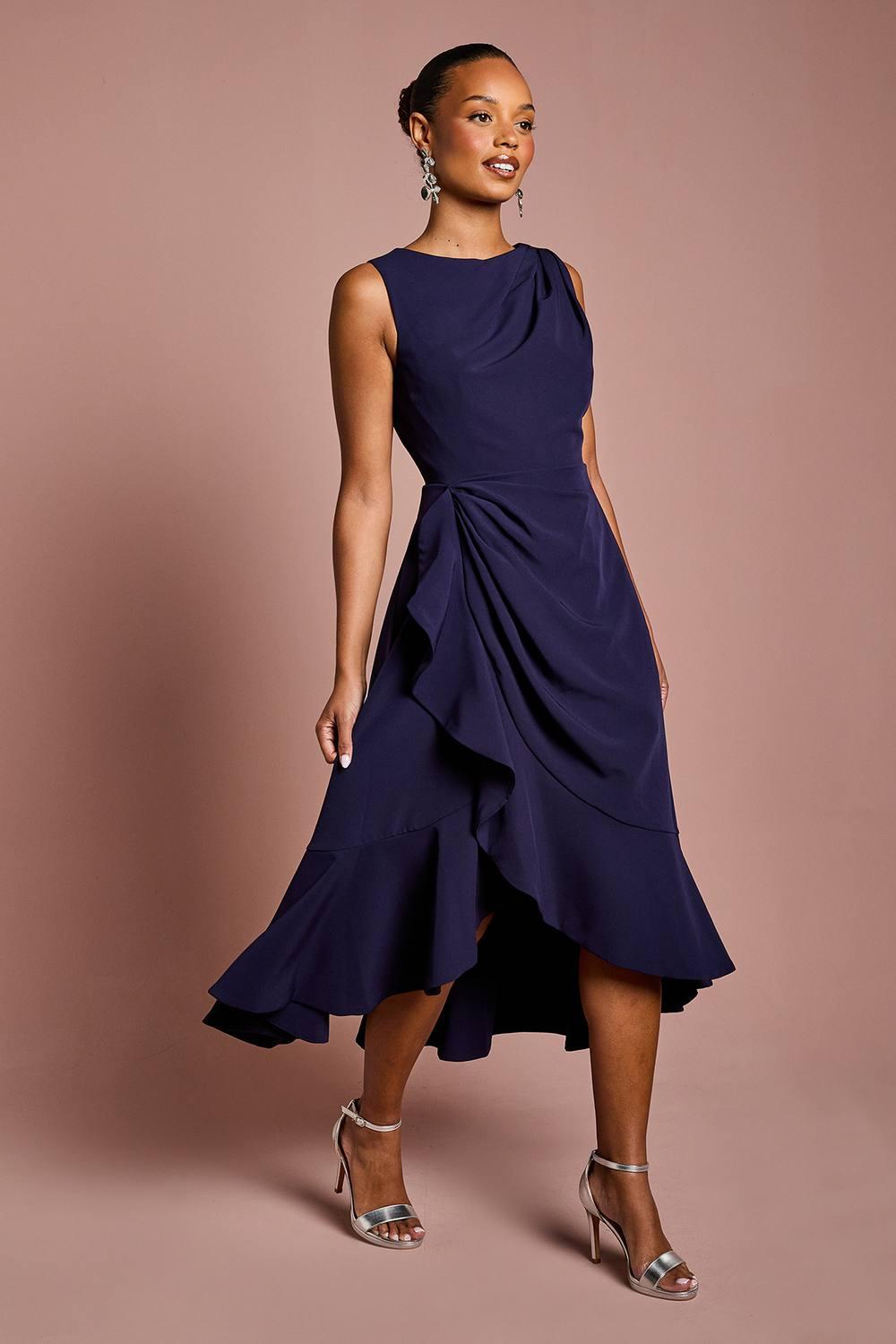 Navy Coast High Low Dress Coast Casual And Day Dresses For - Main Image