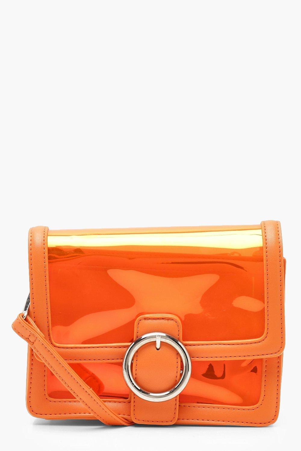 clear orange bag