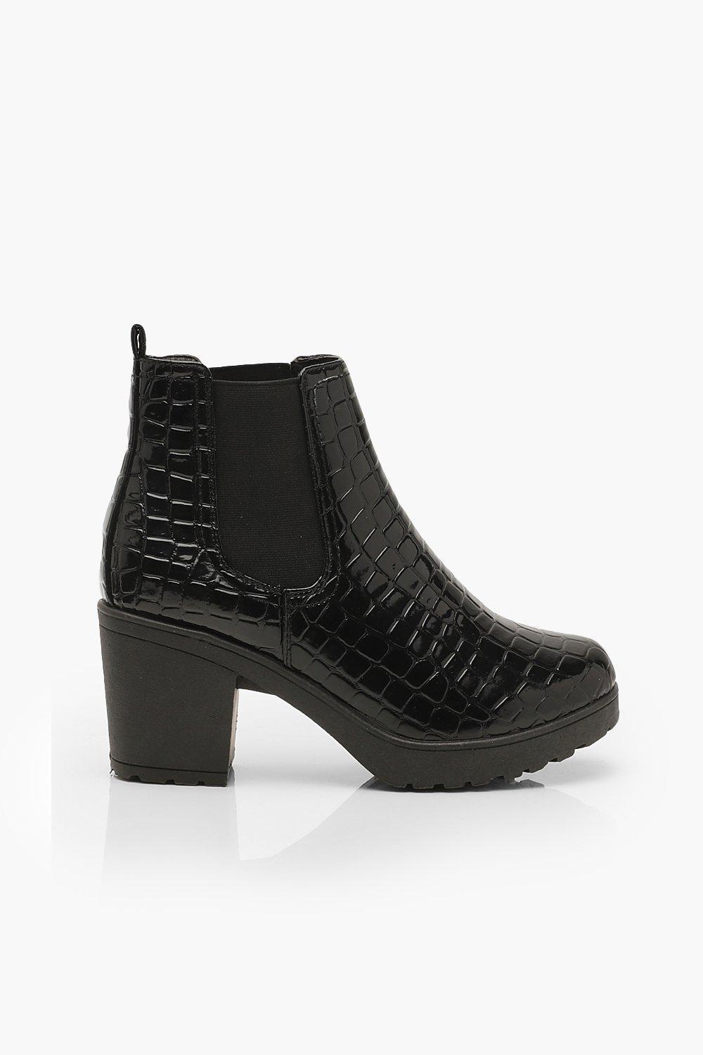boohoo chunky chelsea boots