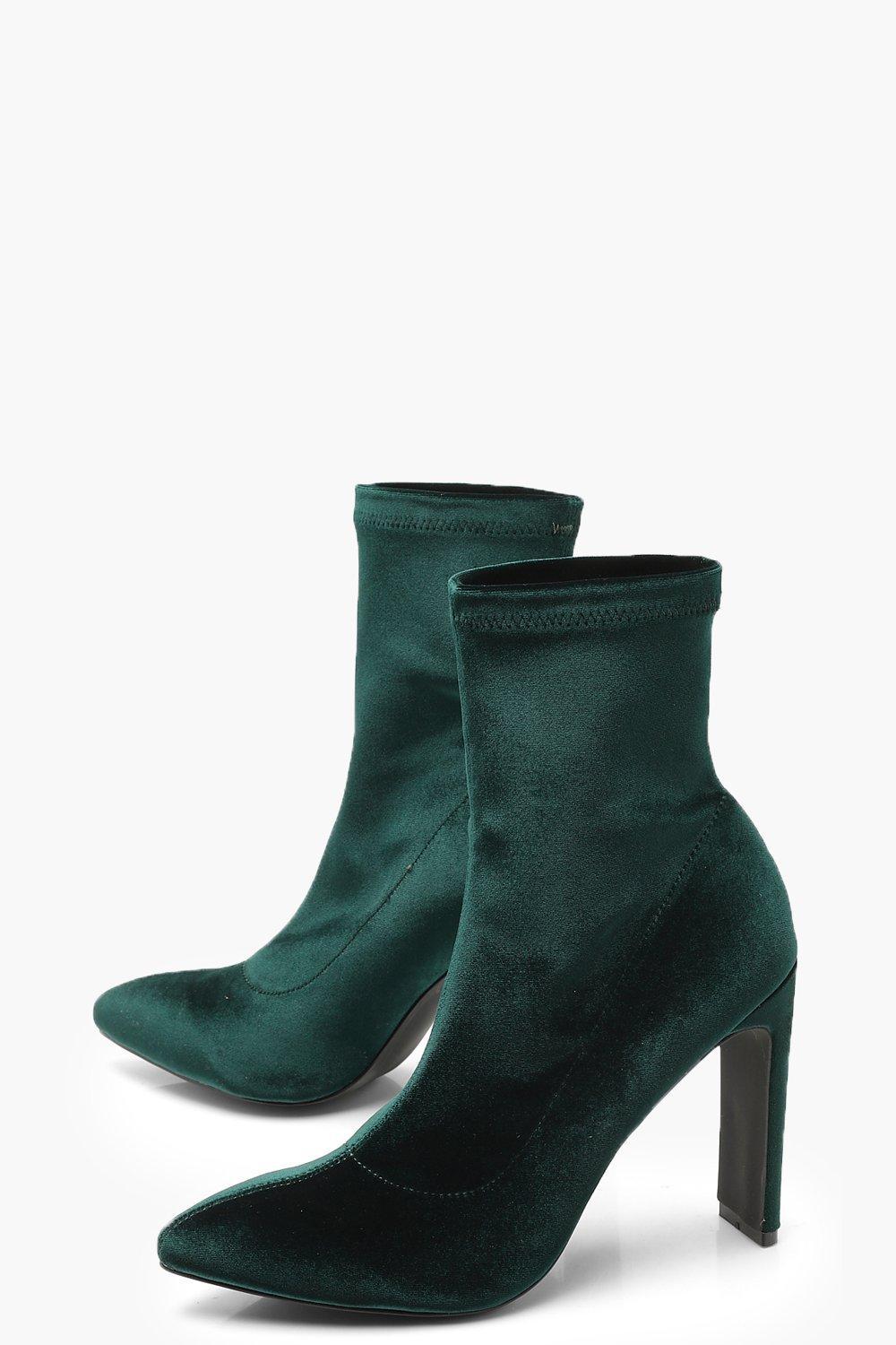 flat heel sock boots