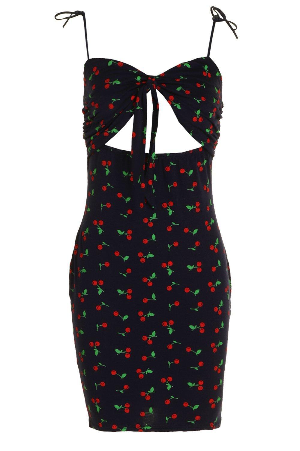 boohoo cherry dress