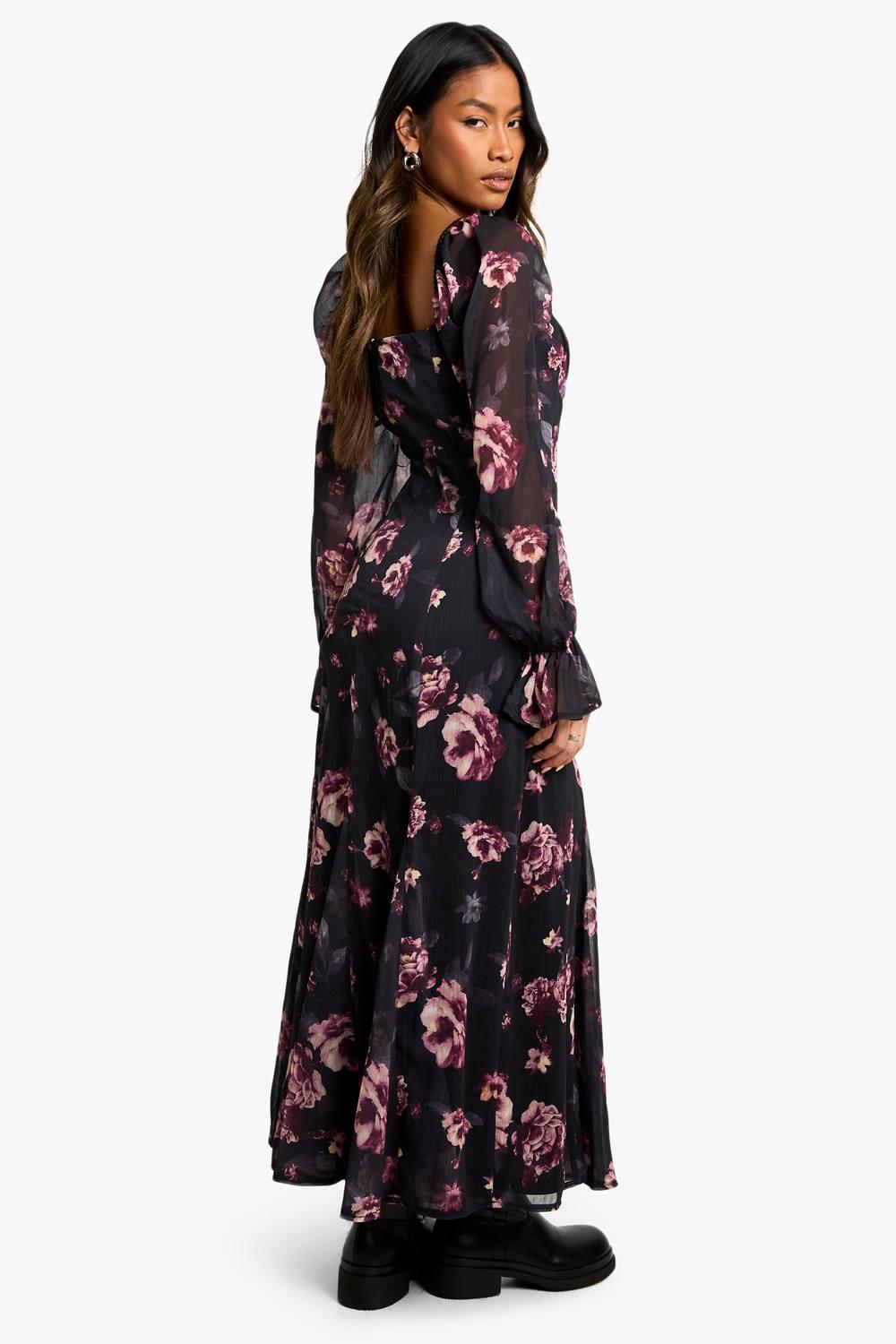 chinese dress ladies Milkmaid Women's Summer Floral Split Maxi Dress main image 1