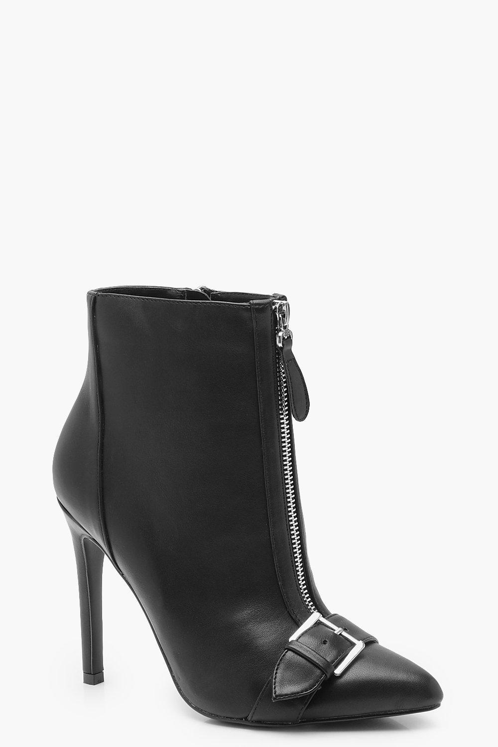 boohoo black court shoes