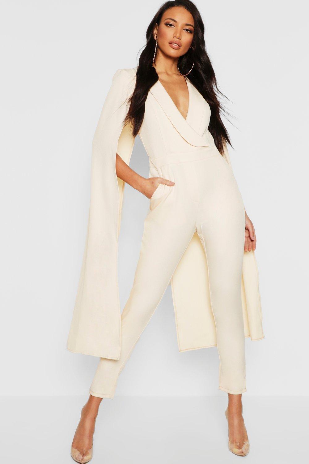 boohoo cape jumpsuit