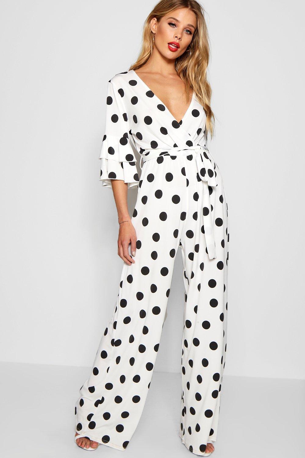 boohoo spotty jumpsuit