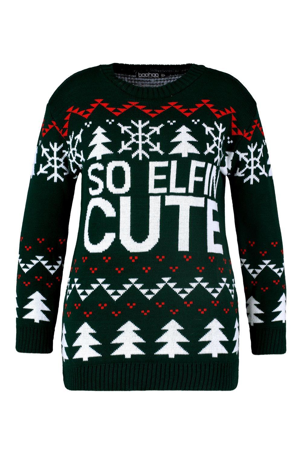 Plus So Elfin Cute Christmas Jumper