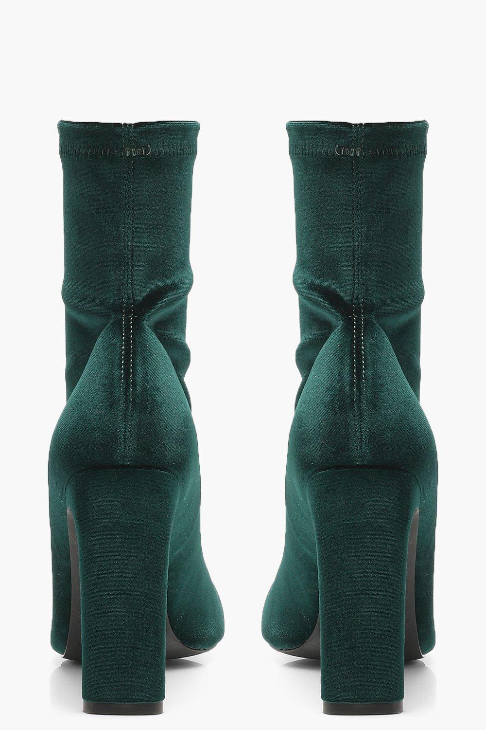 flat heel sock booties