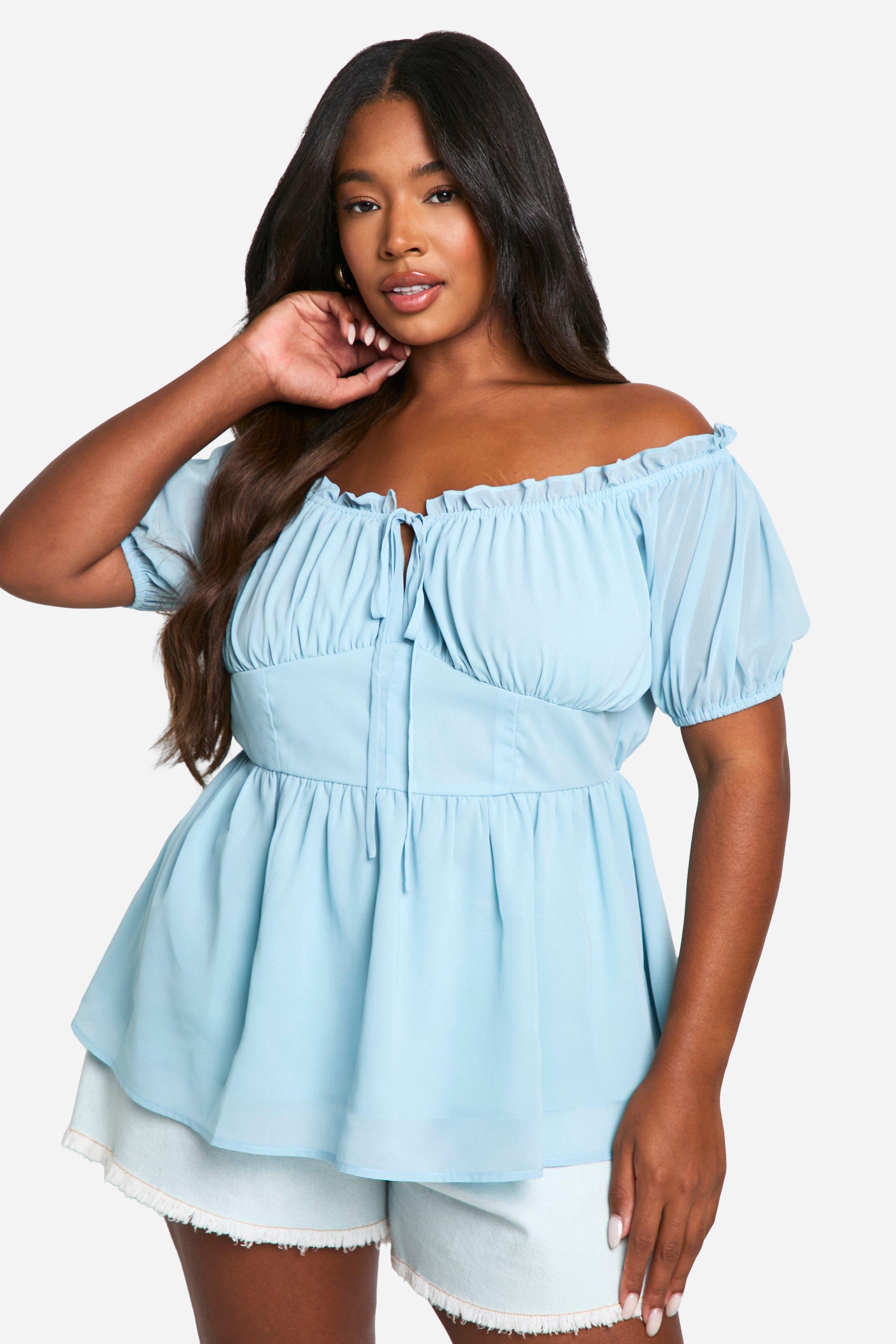 Boohoo lace overlay bardot dress online