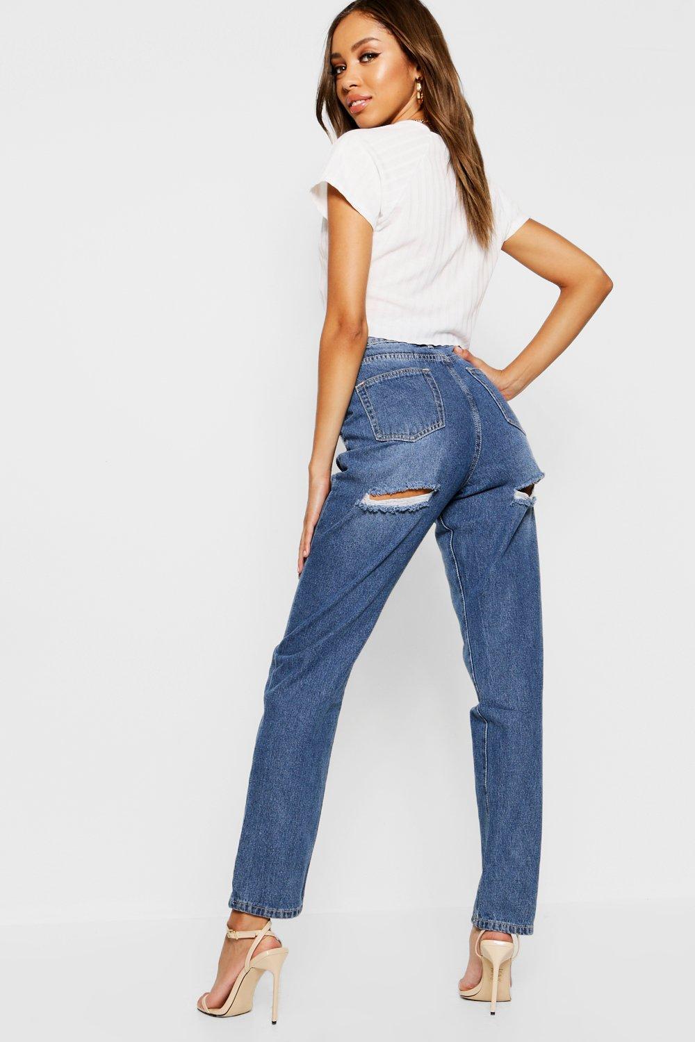 bum rip mom jeans