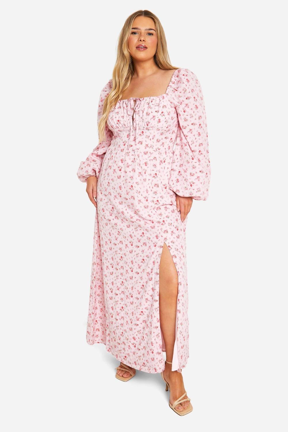 long sleeve milkmaid dress HNFYSMQL Women's Blue Floral Puff Maxi Dress, Size X-Large, Off Shoulder, High Waist, Boho Casual, Adult, All Seasons at Amazon Women's Clothing store Long sleeves and flared cuffs enhance the fitted waist Long Sleeve Newspaper Print Milkmaid