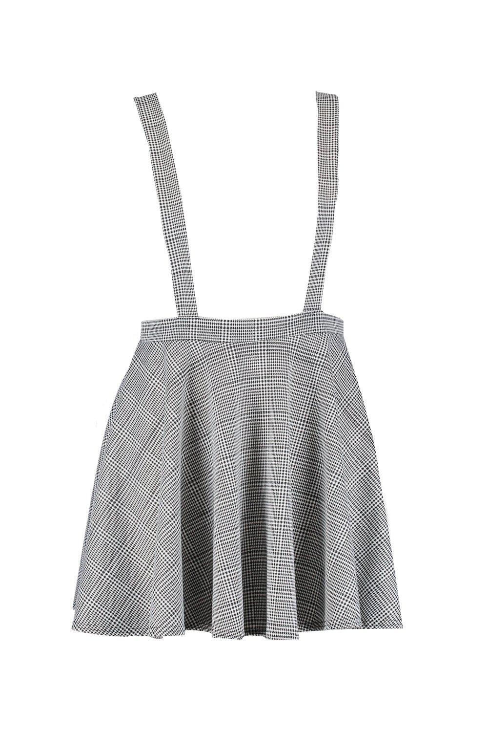 boohoo pinafore skirt