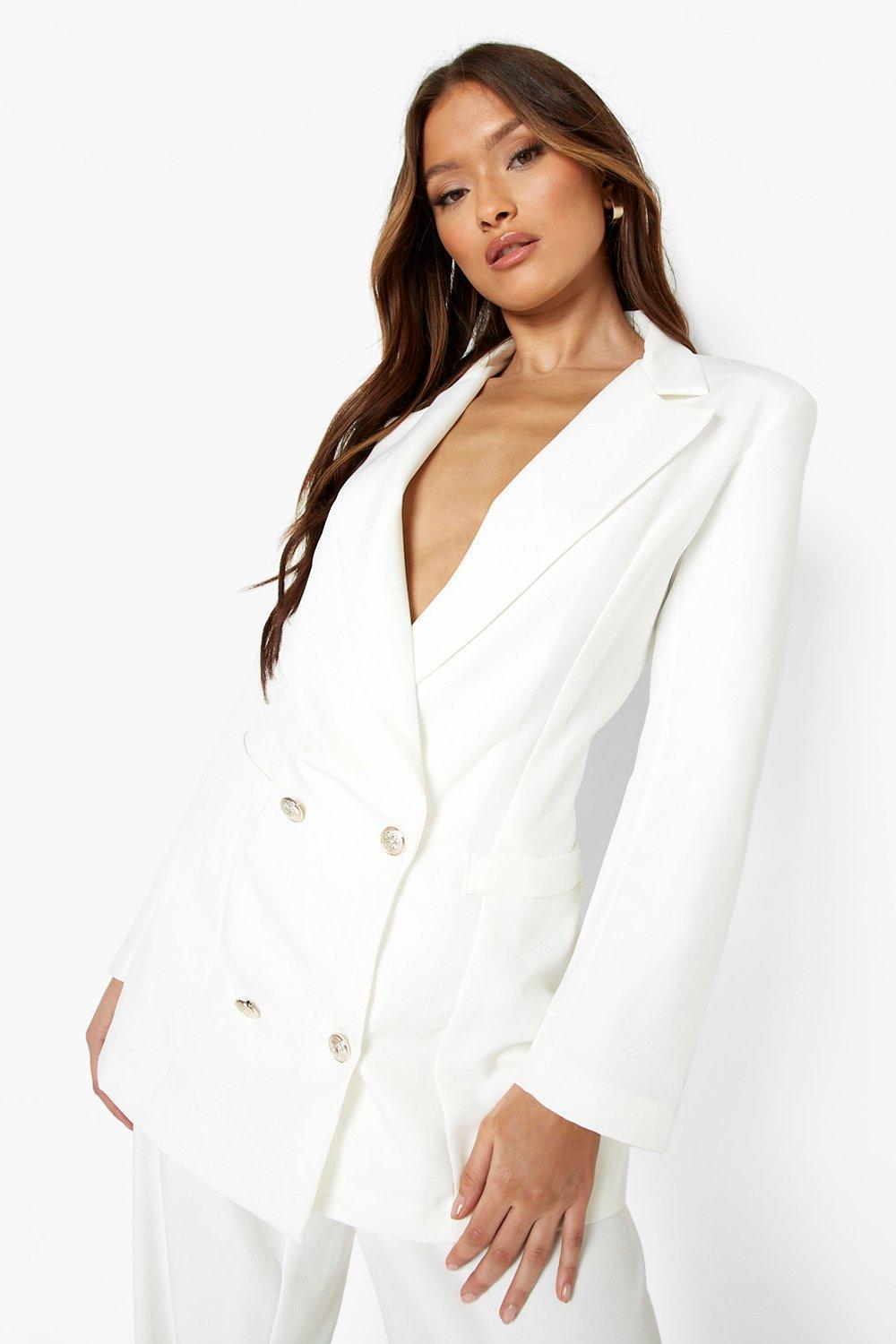 white relaxed blazer