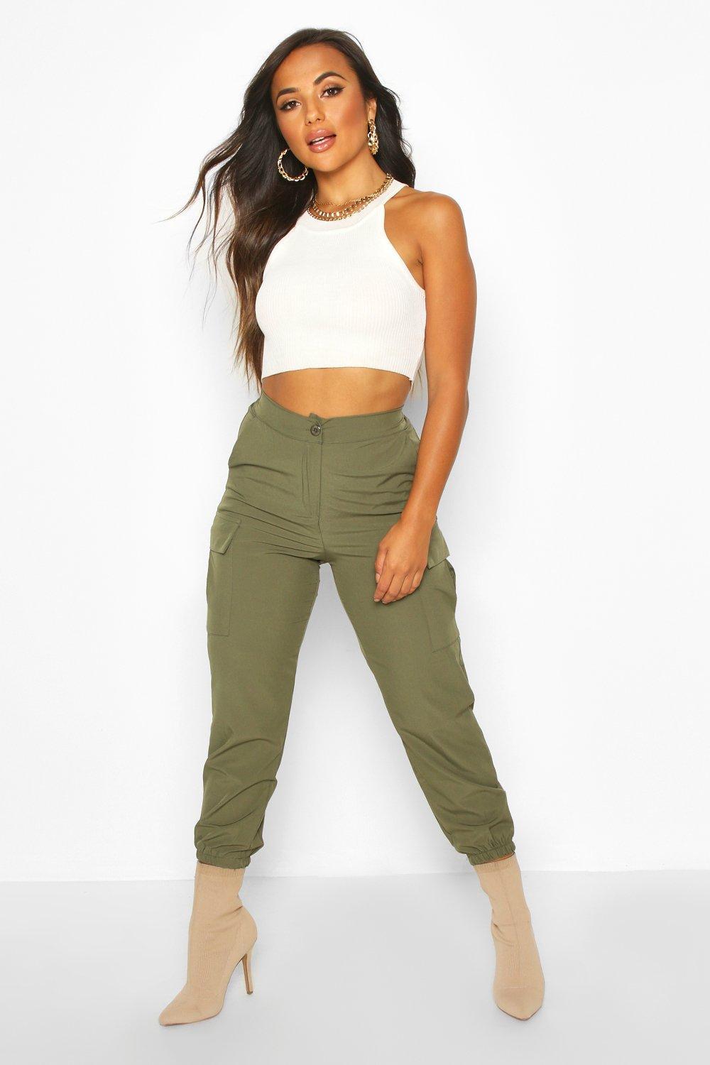 boohoo cargo pants womens