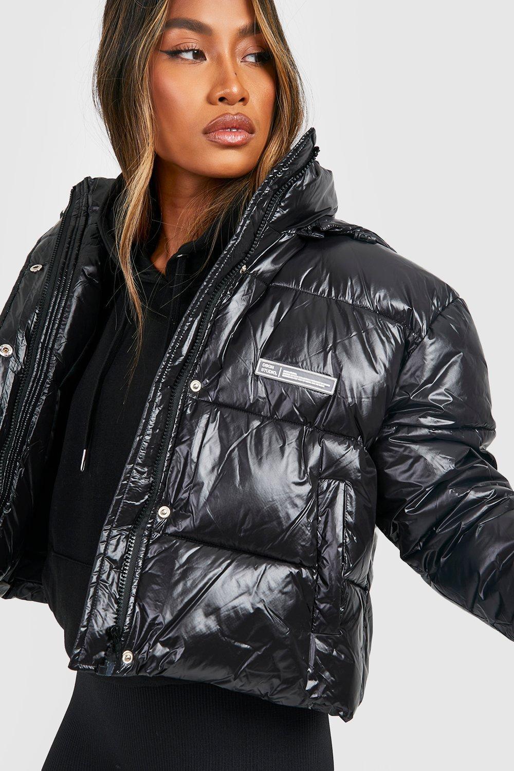 Boohoo Cire Hooded Puffer Jacket in 
