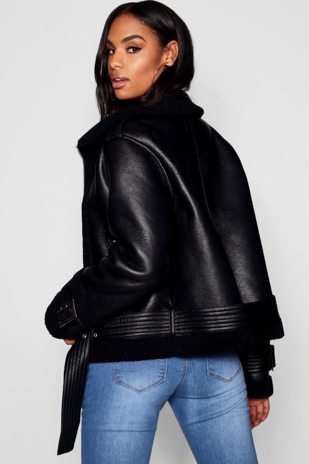 fur jacket boohoo