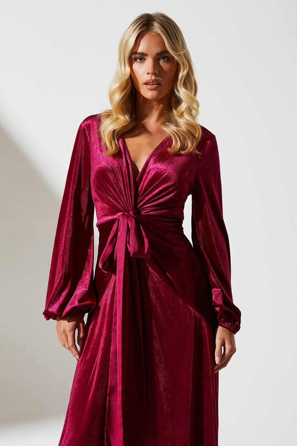 long sleeve red wedding guest dress Long Red Dress For Wedding Guest Red Wedding Guest Dresses For Women Adrianna Papell