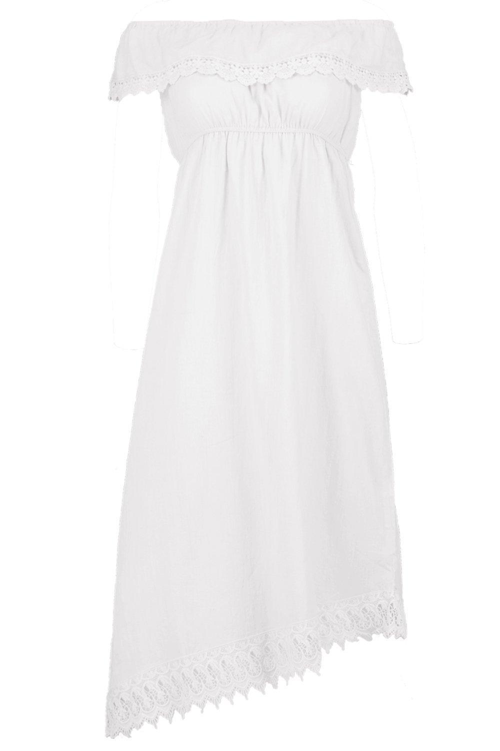boohoo white summer dresses