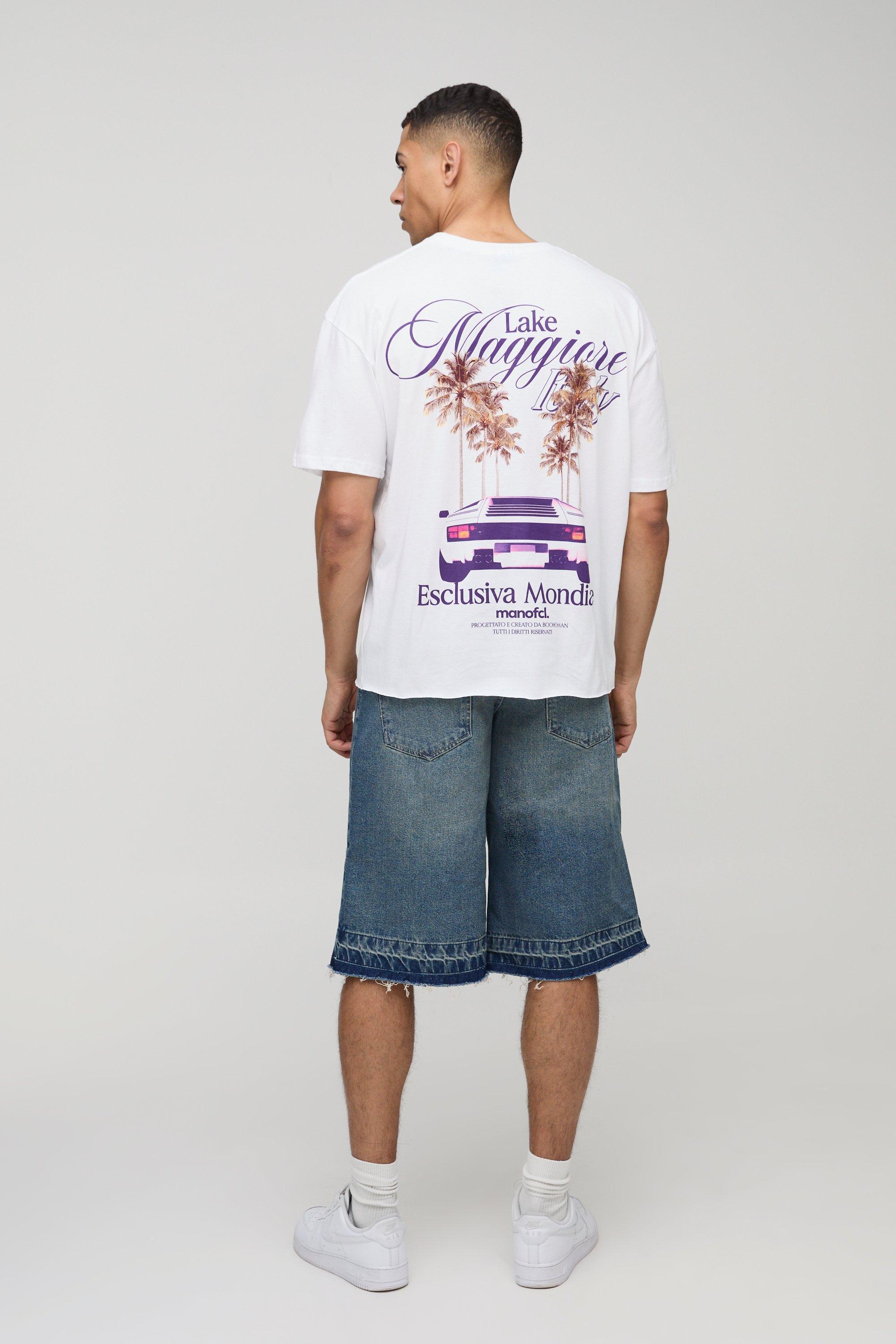 【boohoo】Palm Tree プリント Tシャツ boohoo-designer-White-