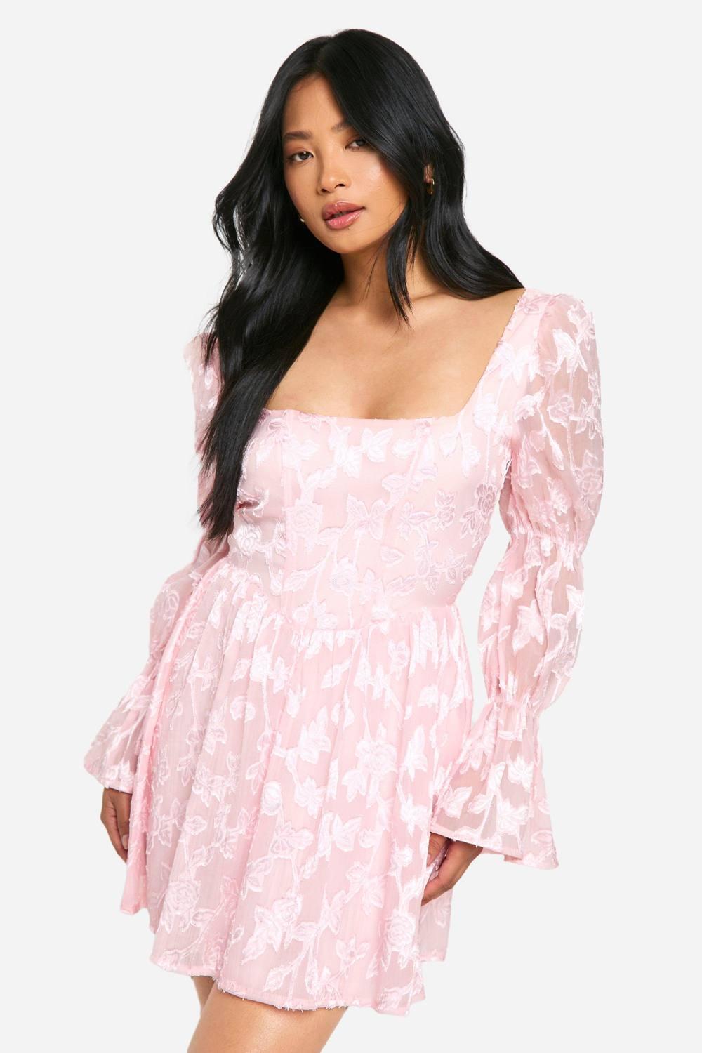 light pink button down dress Light Pink Floral Button-Front Dress 6y