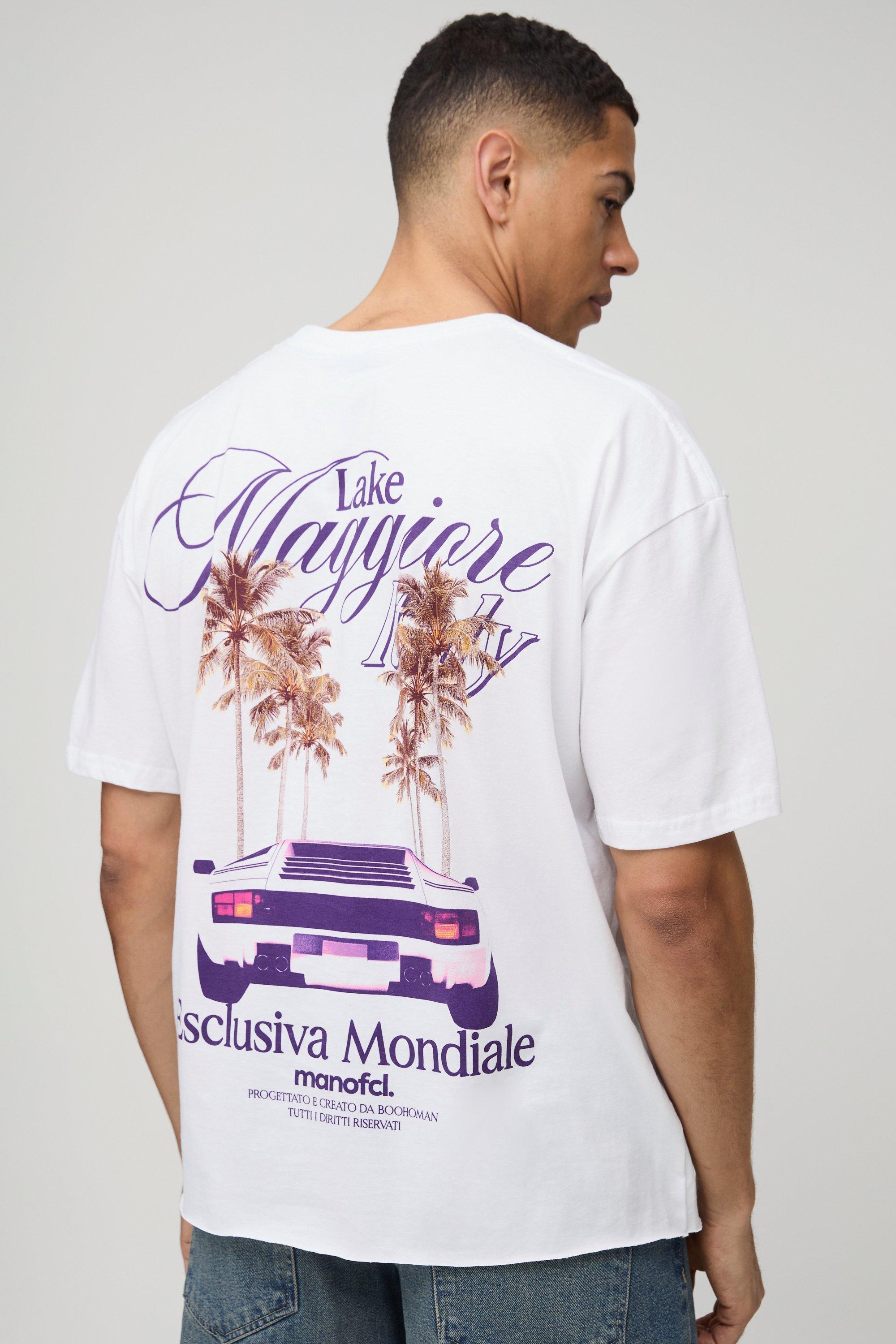 【boohoo】Palm Tree プリント Tシャツ boohoo-designer-White-