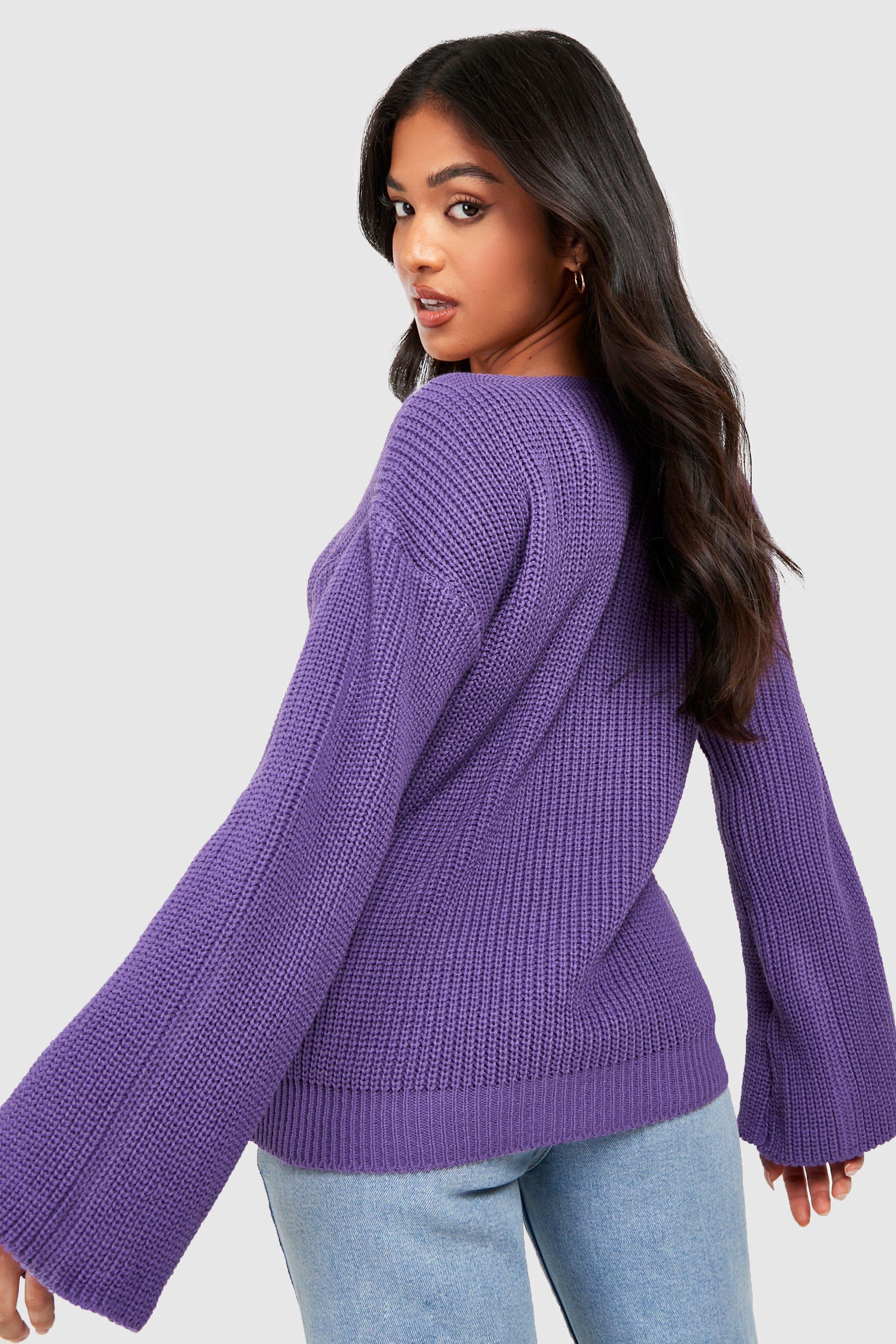 Boohoo Petite Square Neck Wide Sleeve 