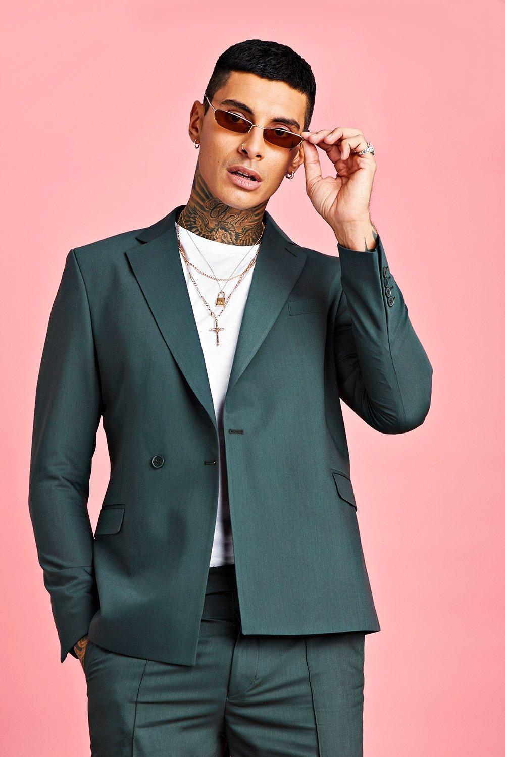 Single button double breasted suit Clearance