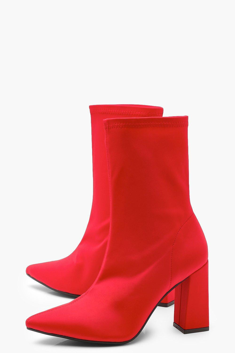 pointed toe sock boot