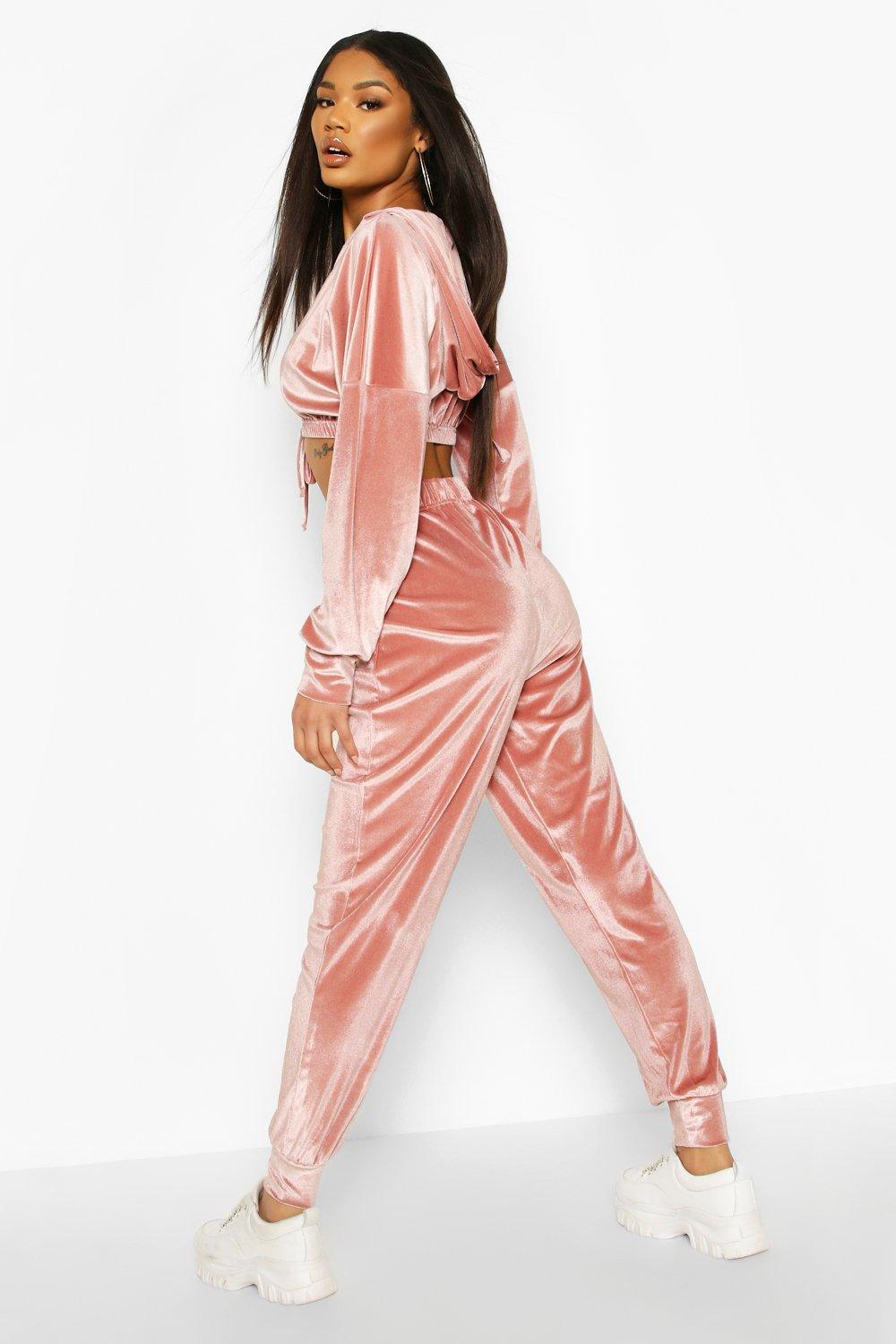 velour tracksuit boohoo