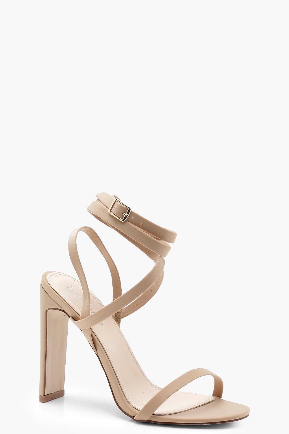 nude wrap sandals
