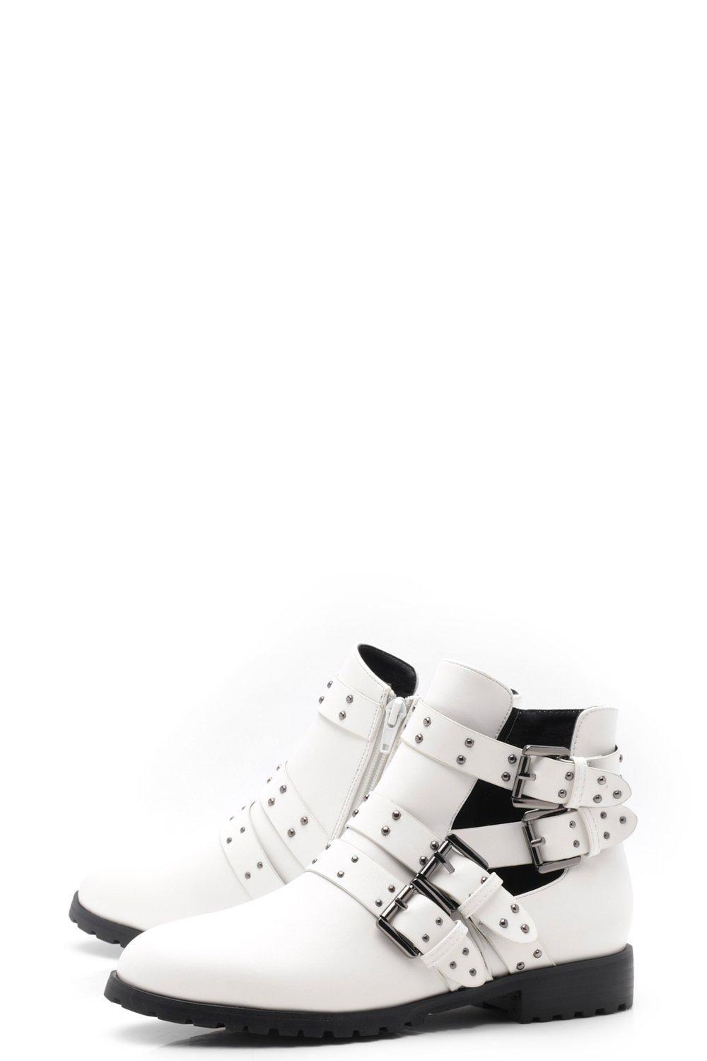 boohoo white booties