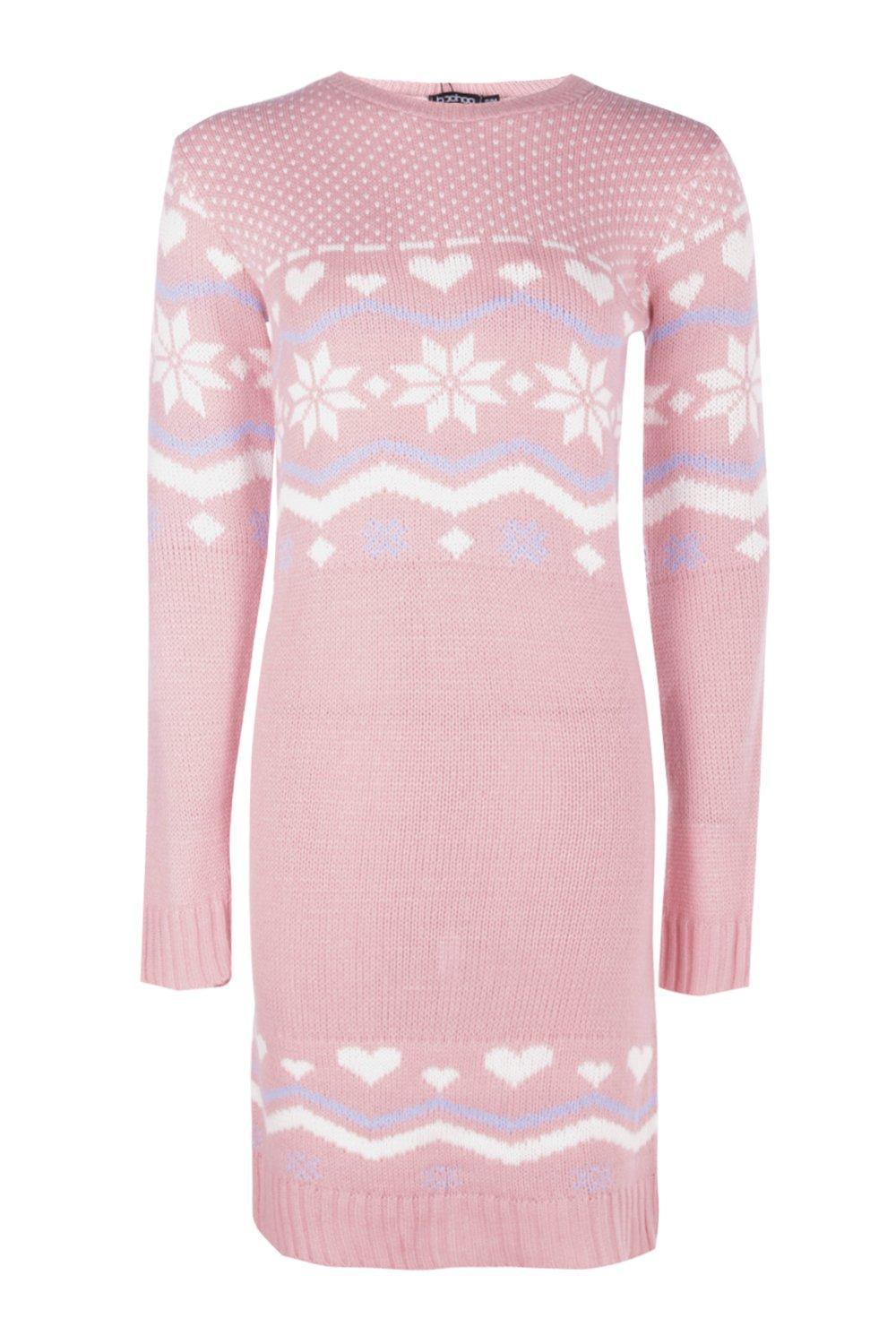 blush jumper dress