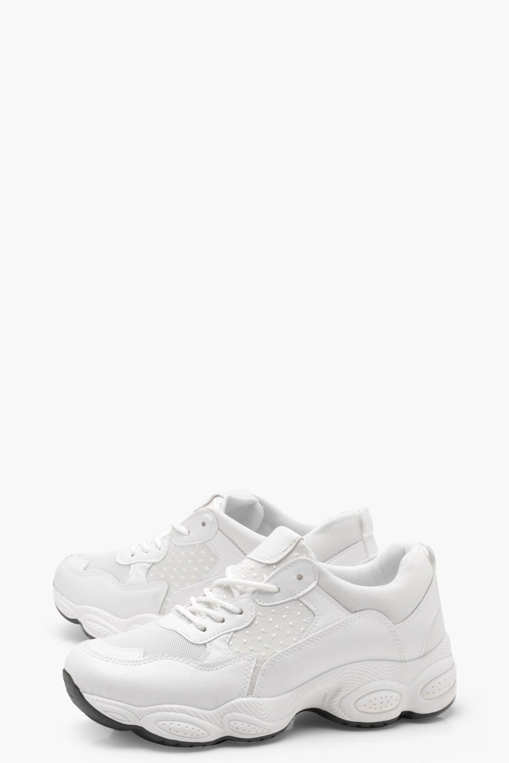 white trainers thick sole