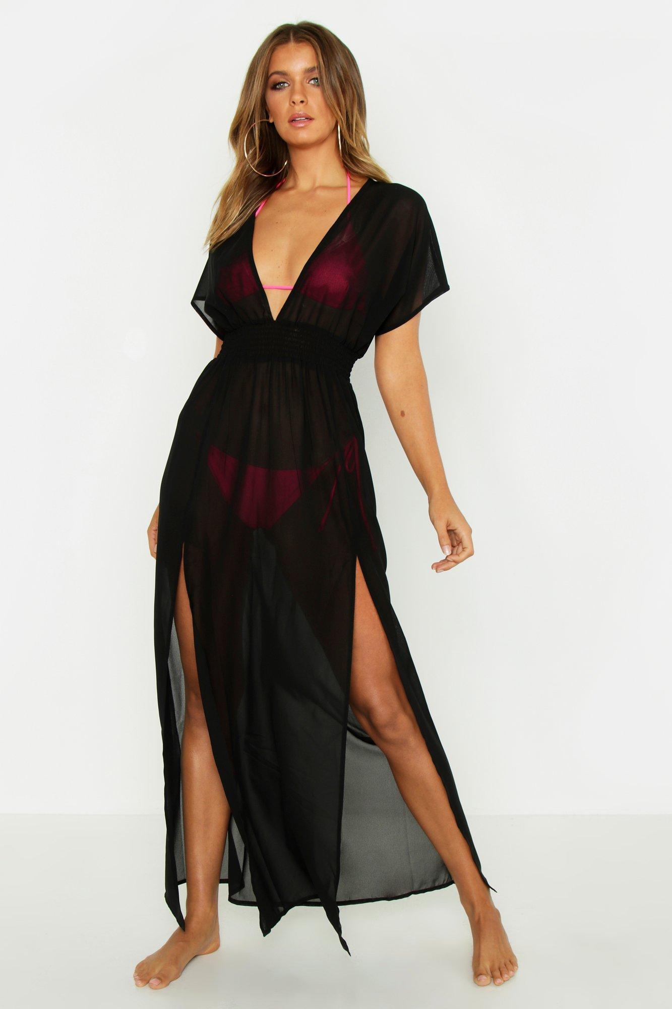 black gown with split