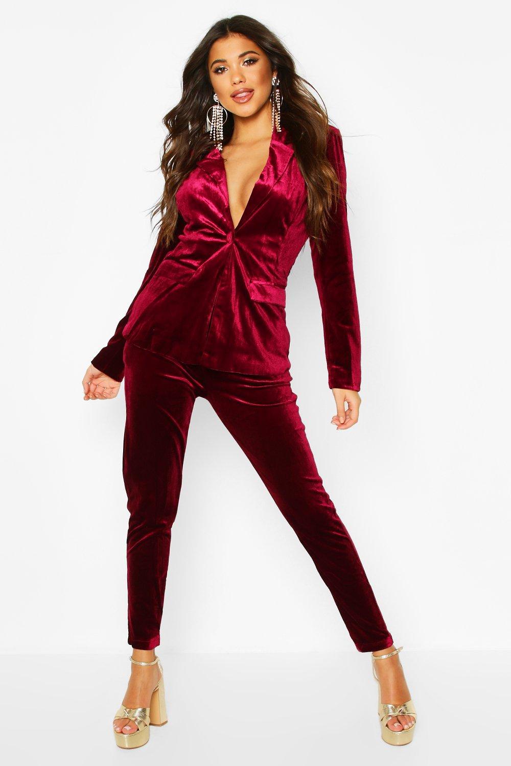 red velvet suit design