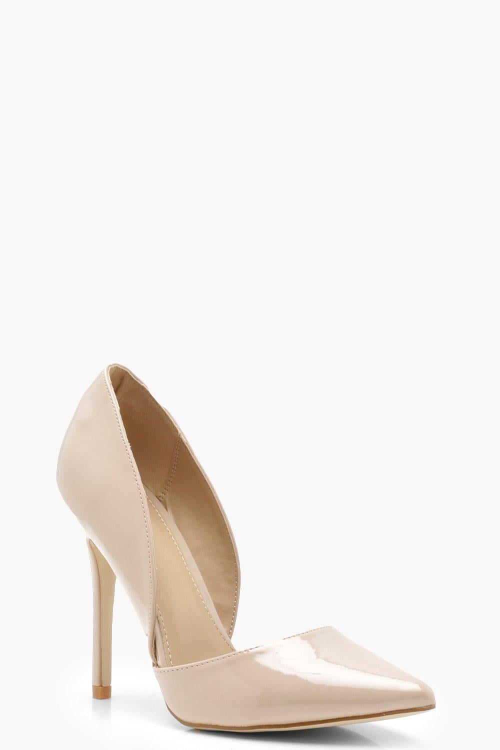 Boohoo Pointed Cut Side Court Shoes in 