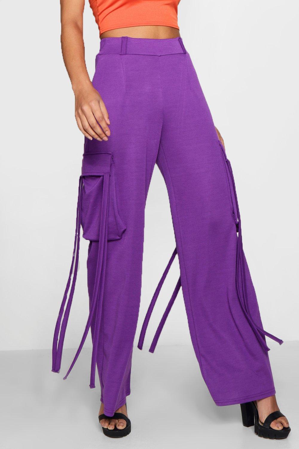 90s cargo pants with tassels