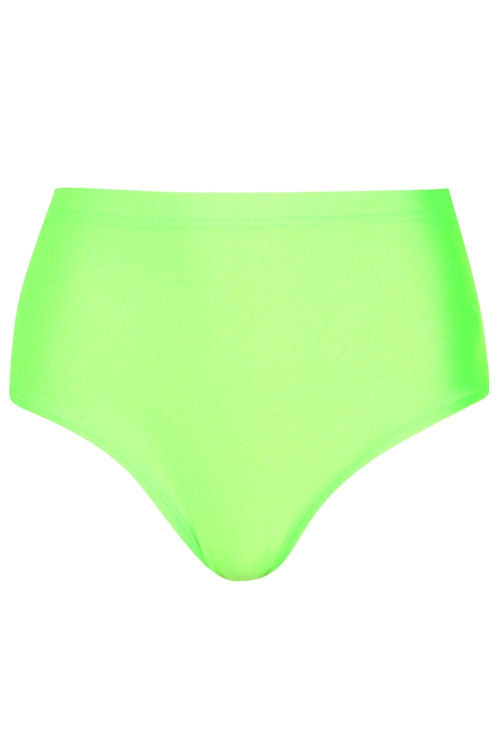 neon high waisted hot pants