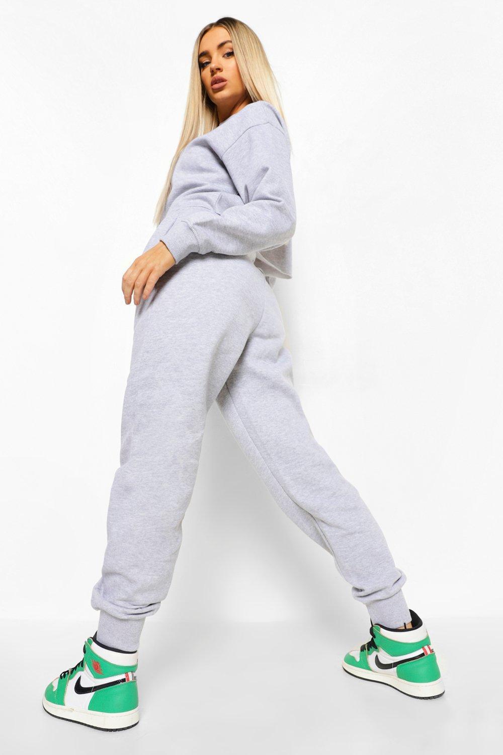 grey sweater tracksuit