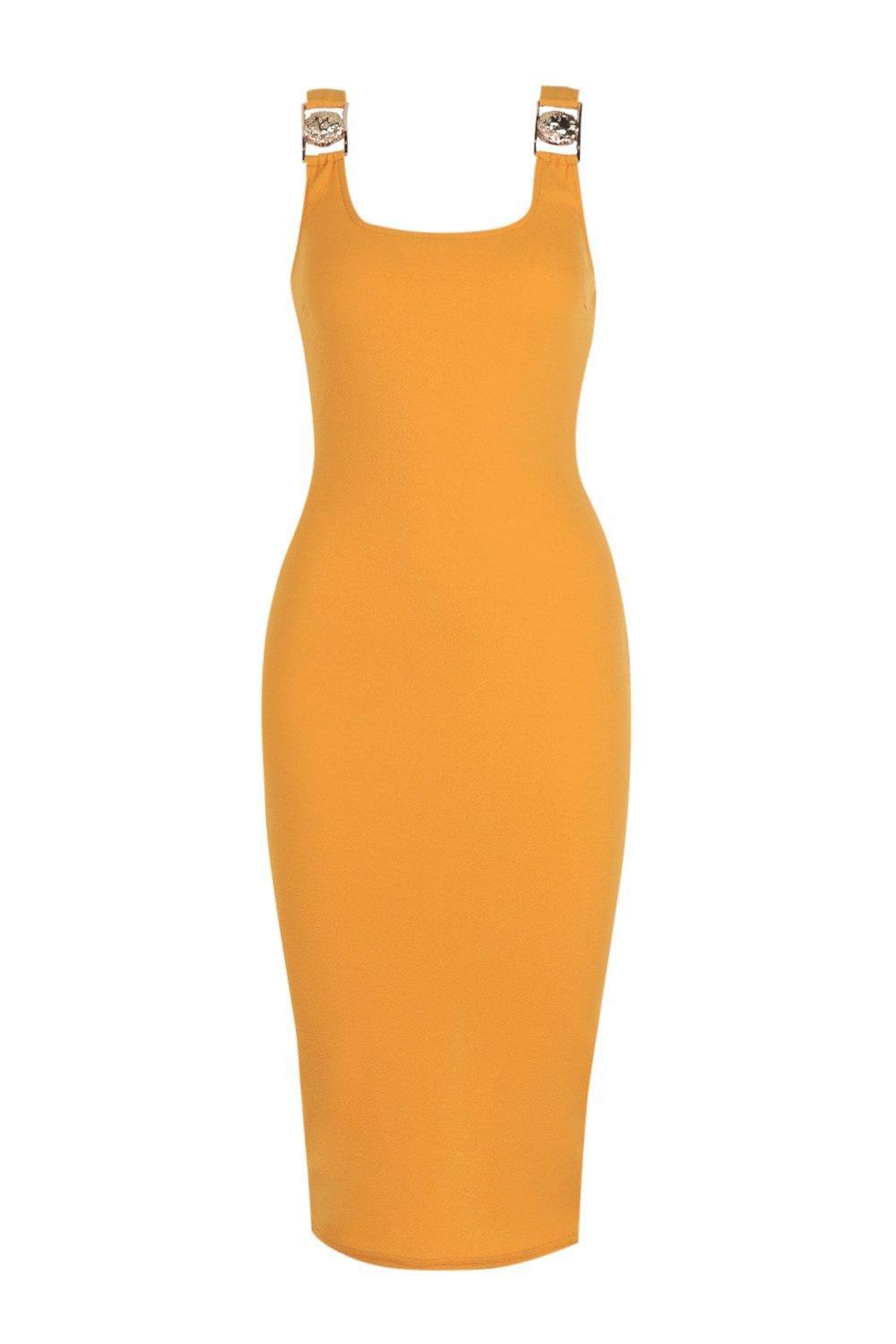 boohoo lion emblem midi dress