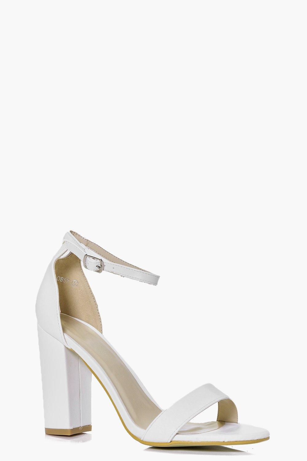 boohoo white heels