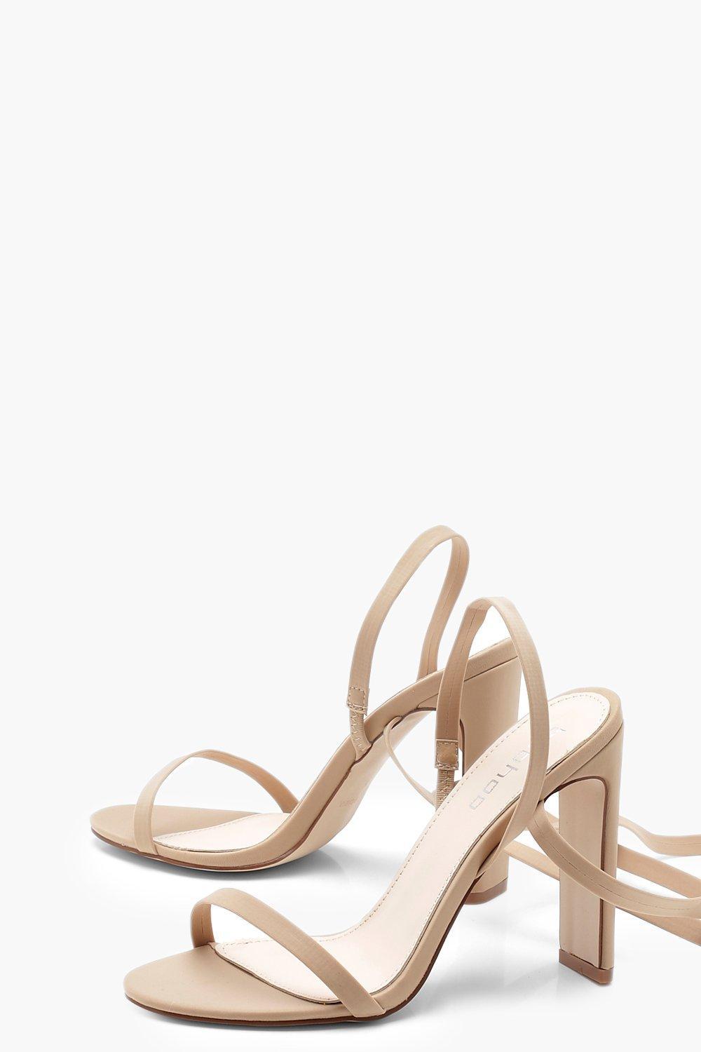 nude thin strap heels