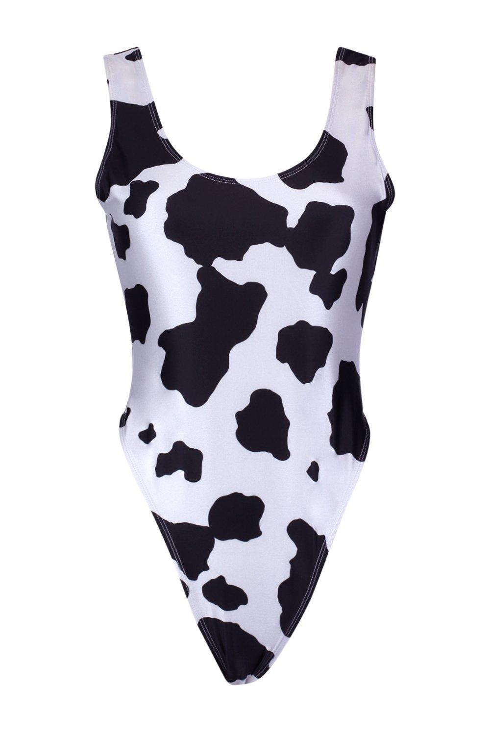 cow one piece swimsuit