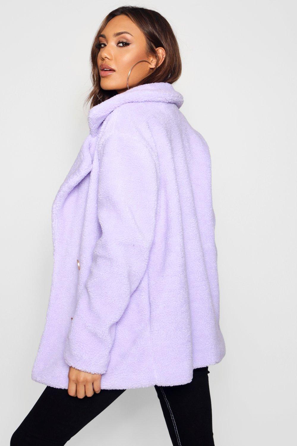 lilac teddy jacket
