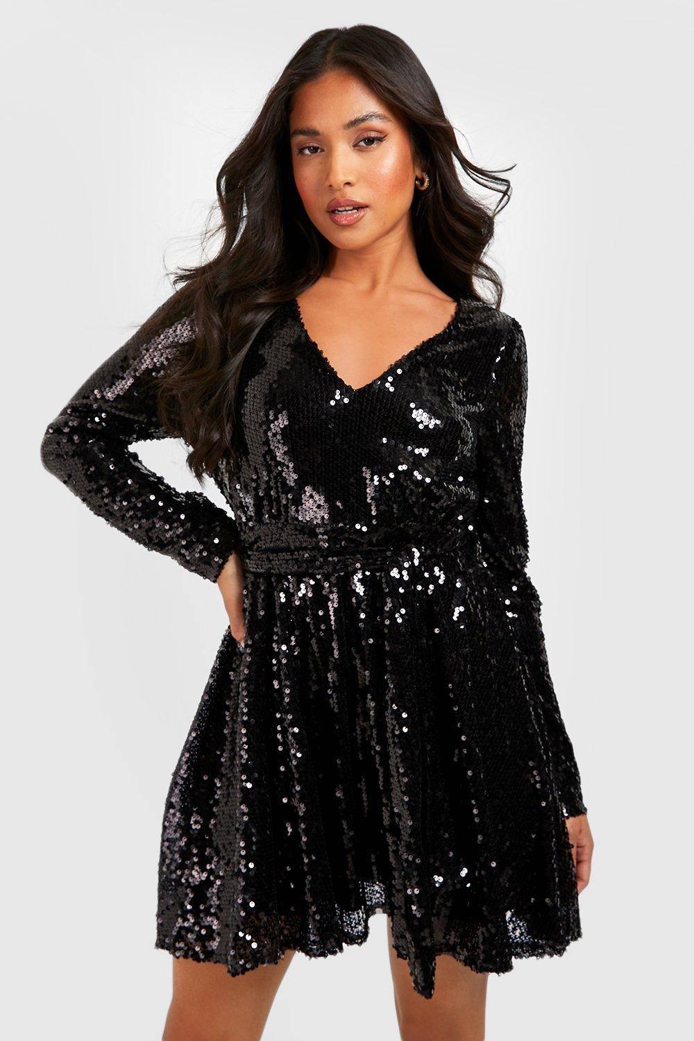 slim fit dress slacks Terez x Hally Hair Toddler Skater Dress in Silver Glitter Silver Glitter / 3T main image 1