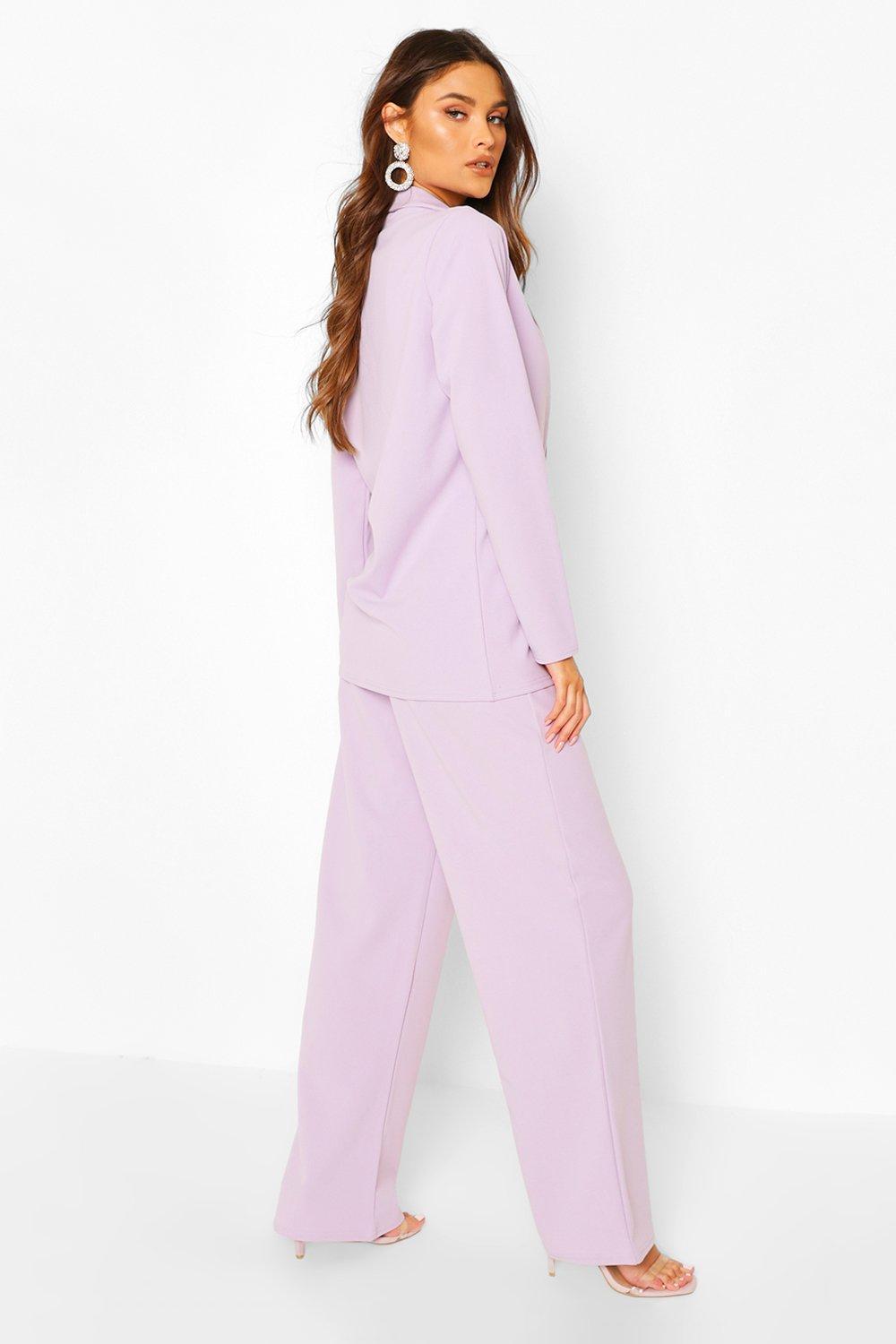 wide leg pants suit