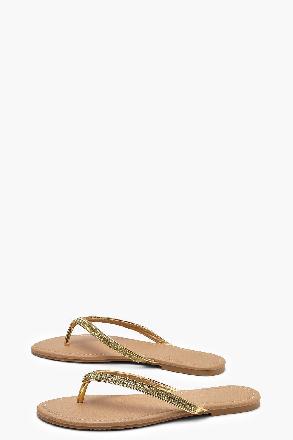 diamante flip flops next