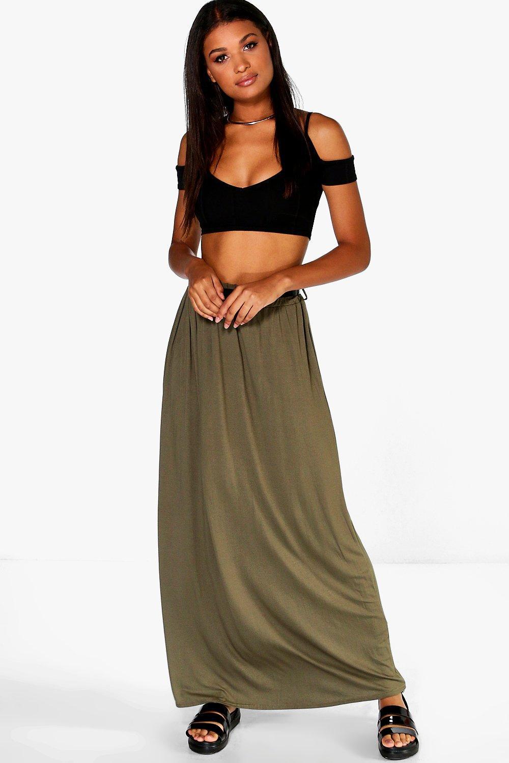 viscose maxi skirt