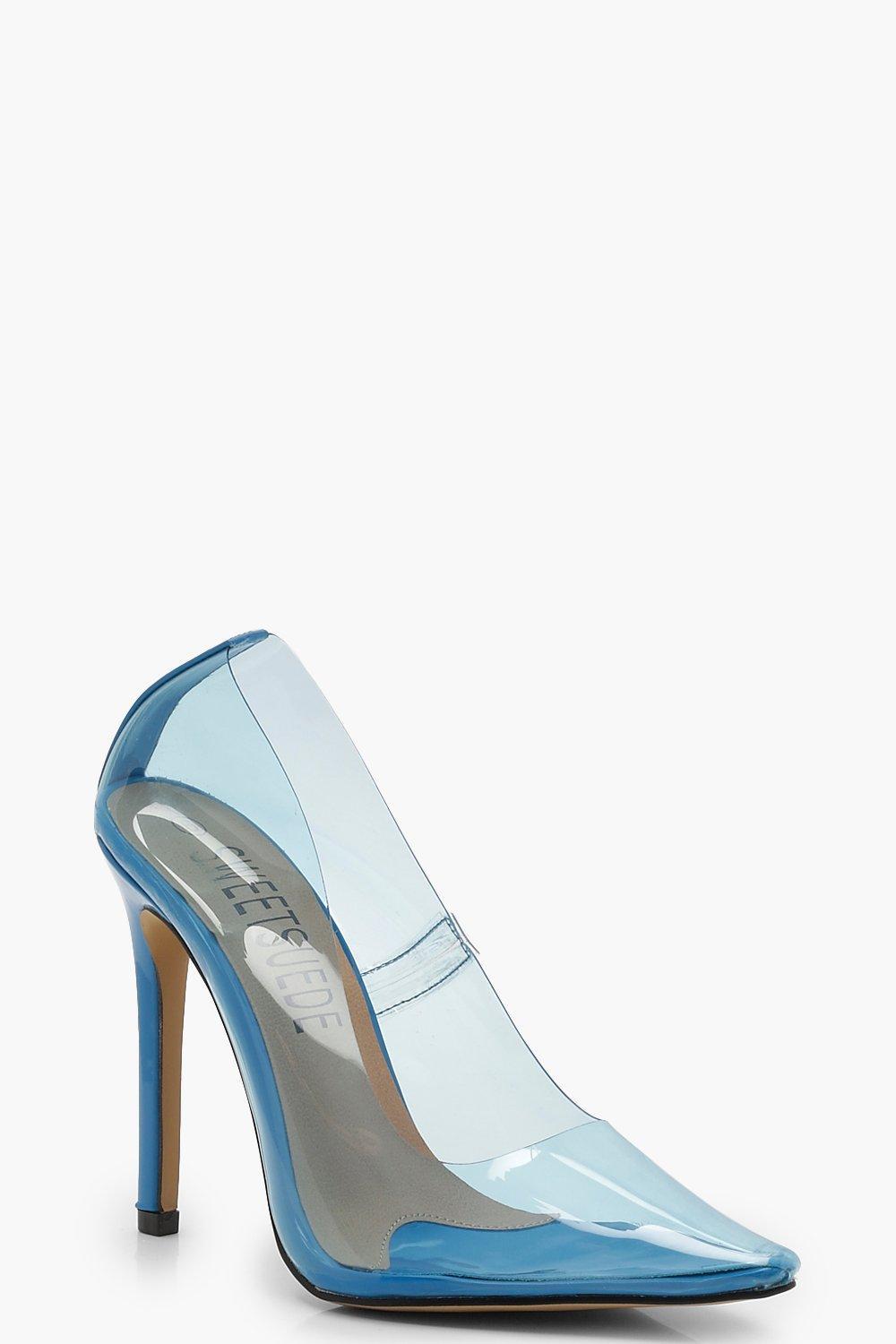 boohoo clear heels