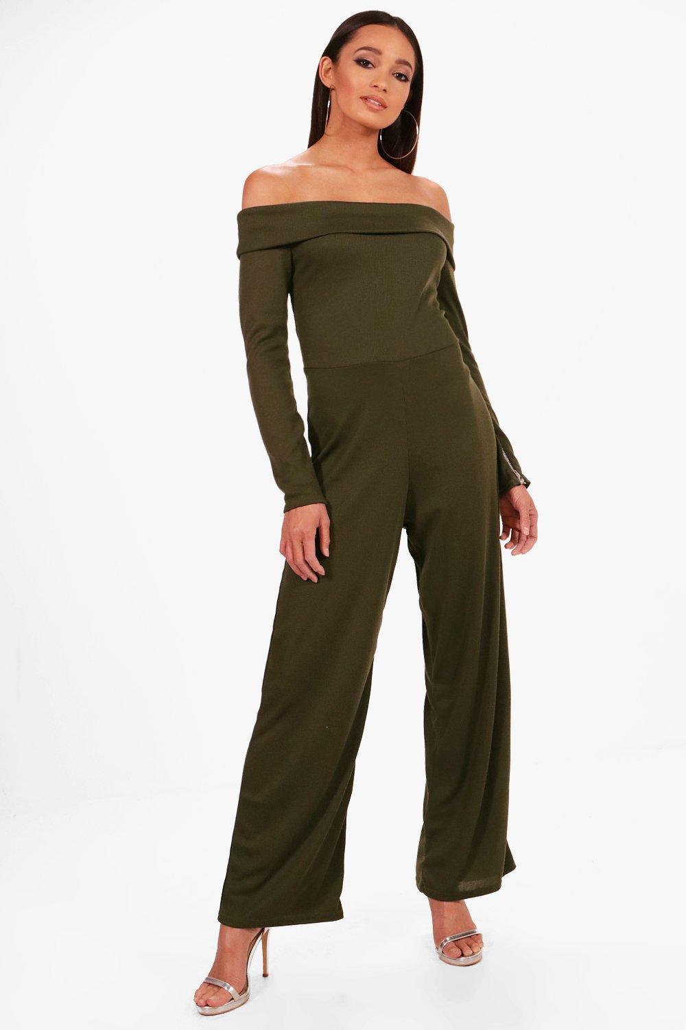 boohoo bardot jumpsuit