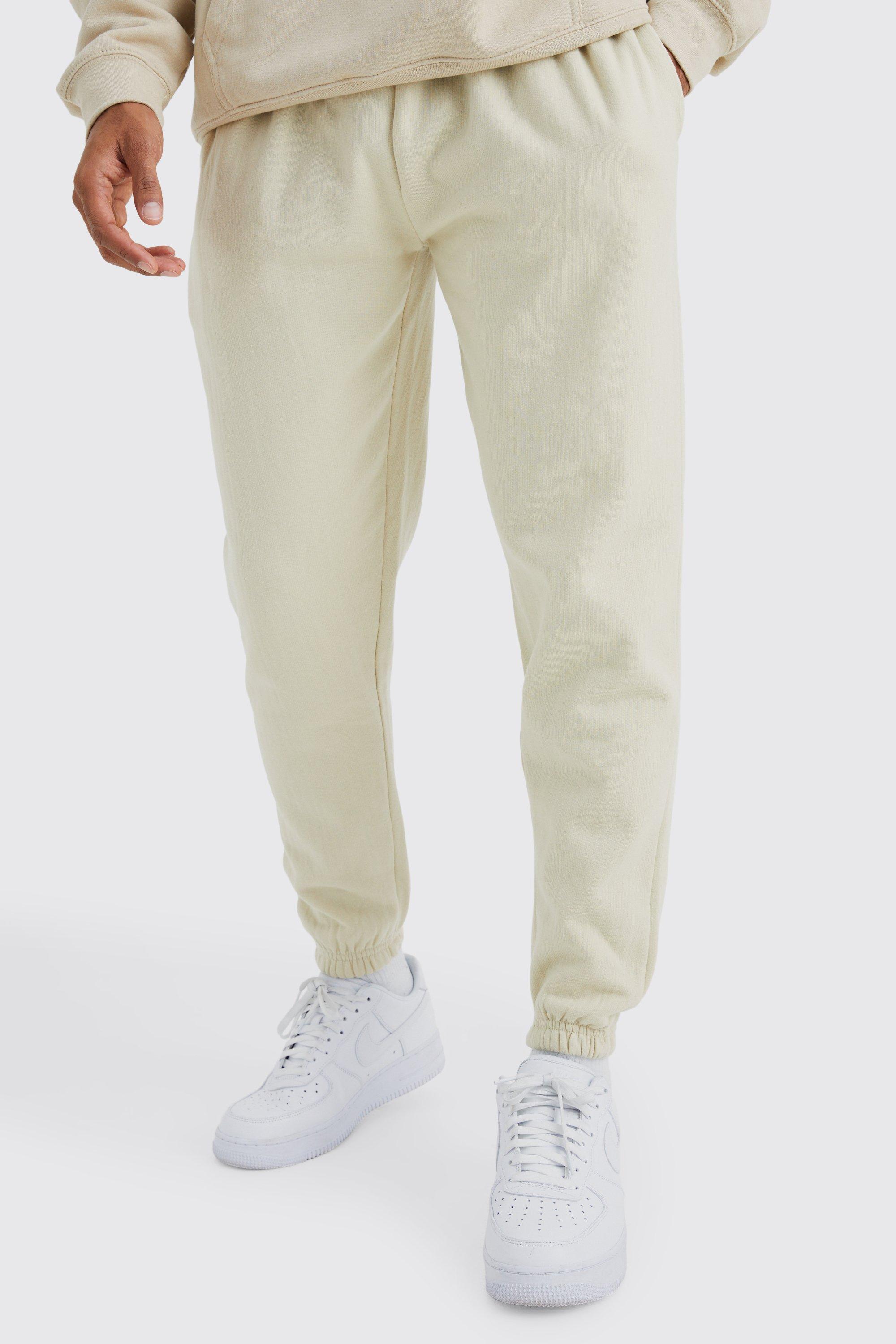 Boohoo Core Fit Basic Jogger in Natural | Lyst